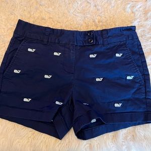 Vineyard Vines Blue Whale Embroidered Navy Shorts Preppy Casual Capsule
